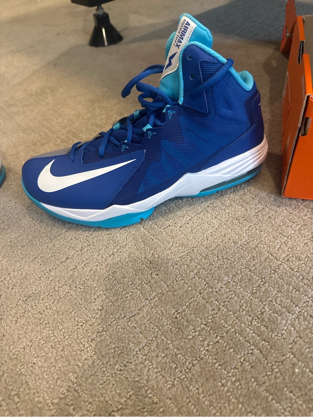 Nike Air Max Stutter Step 2 Game Royal Blue Basketball Shoes Size 9.5 - Picture 2 of 4